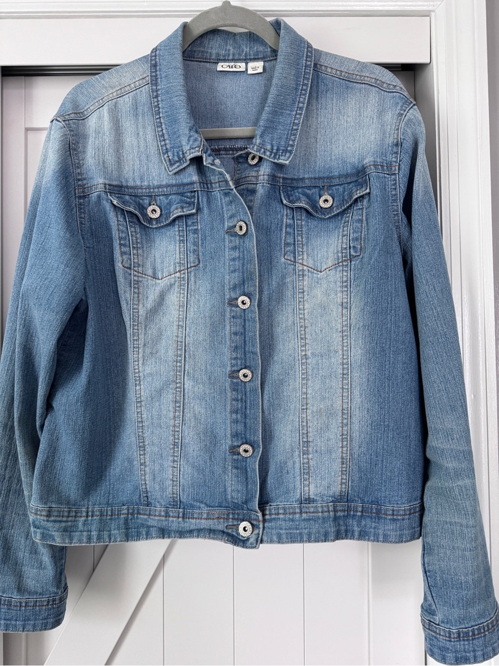 Cato Distressed Light Blue Denim Jacket